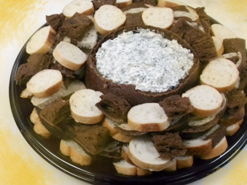 Em's Bread Bowl with Spinach Dip